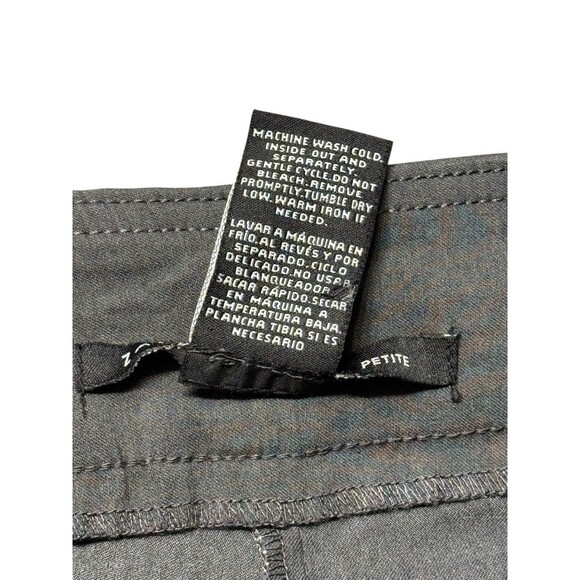 Zac & Rachel Petite Women’s Gray Cropped Straight Leg Dress Pants 10P Stretch - Picture 4 of 8